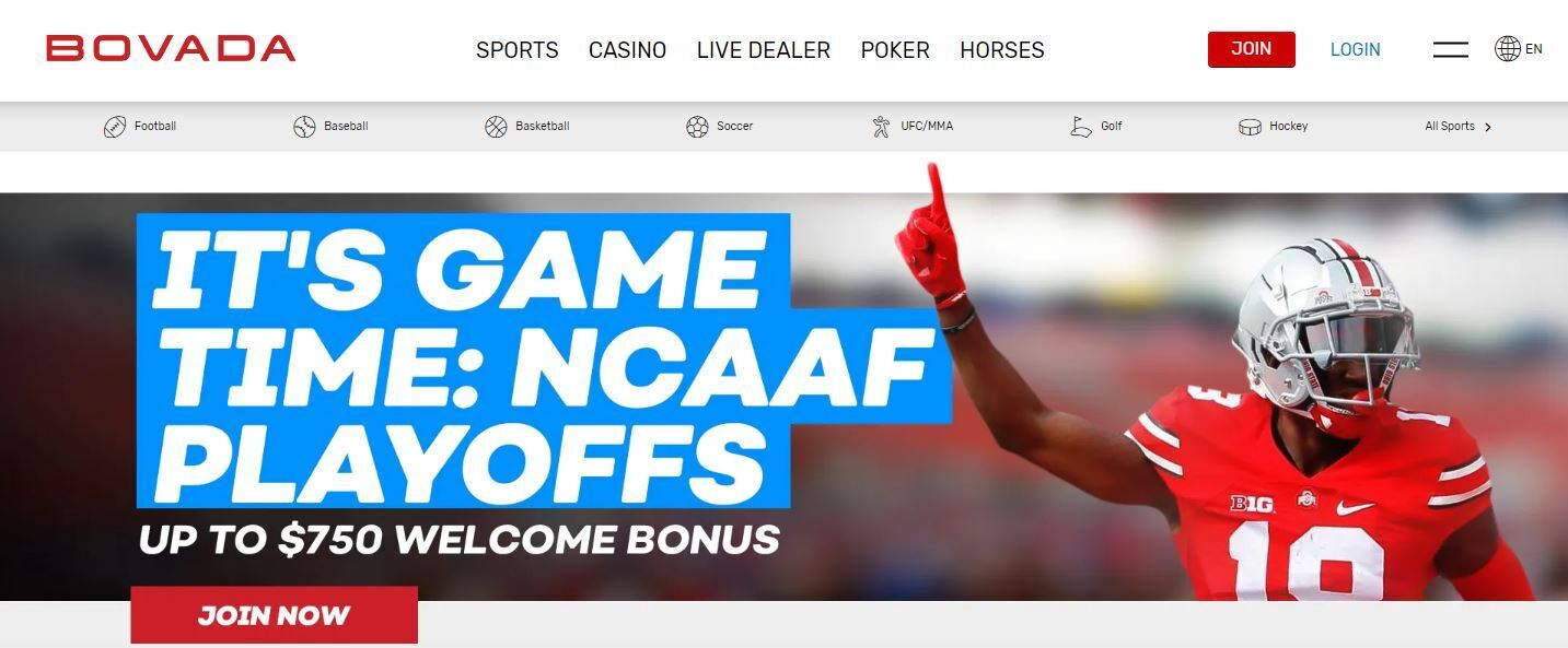 Bovada screenshot